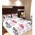 Story @ Home 240 TC 100% Cotton Black 1 Double Bedsheet With 2 Pillow Cover
