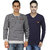 Pro Lapes Stripped Sweatshirt & V-Neck T-Shirt Combo Pack