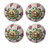 ClayArt Round Floral Hand painted Ceramic Cabinet/Draw Knob