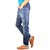 Mens Relaxed Tapered Dark Ruffle Used Wash Jeans for Mens (FJ-1864 Dk Blue)