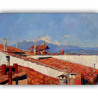 Vitalwalls Landscape Painting Canvas Art Print (Landscape-289-F-30Cm)