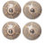 ClayArt Round Dotted Hand painted Ceramic Cabinet/Draw Knob