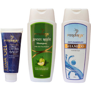 Roopkaya Combo Green Apple Shampoo ,Anti Dandruff Shampoo & Hair Gel
