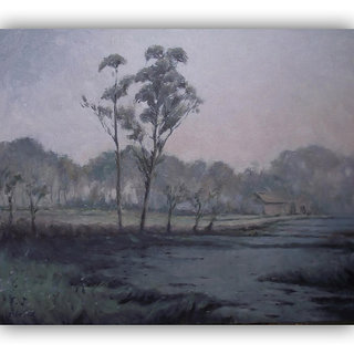 Vitalwalls Landscape Painting Canvas Art Print(Landscape-218-30Cm)