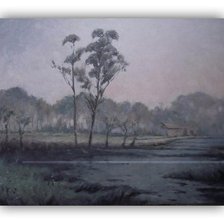 Vitalwalls Landscape Painting Canvas Art Print(Landscape-218-60Cm)