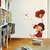 Wall Stickers Wall Stickers Little Girl Sitting With Poppy Flowers