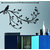 Wall Stickers Wall Stickers Slender Branch With A Sparrow Black