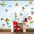 Pvc Nursery Room Kindergarten Bee Paradise Theme Wall Sticker (63X63 Inch)