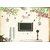 Pvc Backdrop Hibiscus Flowers Wall Sticker (59X43 Inch)