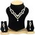 Designer Golden Austrian diamond studded necklace set Ey -116