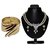 Combo of Pearl Necklace Set with Golden Broad Bracelet D&Y 1026