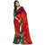 Prafful Multicolor chiffon saree with untitched blouse