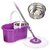Violet,White 360 Degree Rotation Wooden Mop