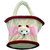 Dealbindaas Multi Utility Cum Diaper Bag Soft Teddy Bag Cream (Cream & Pink)