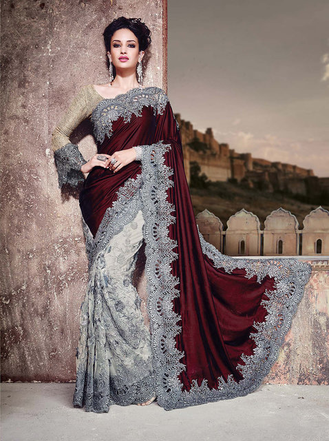 Heavy shop dulhan saree