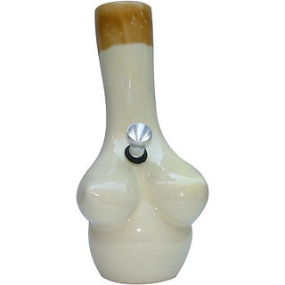 Moksha 7 Inch Tall Half Woman Ceramic Bong