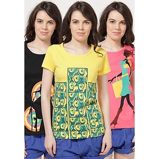 Online True Style'z - Pack Of 3 Assorted Women's T-shirts Prices ...