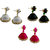 combo pack of 3 Handmade Paper Jewellery Quilled earrings Jhumka-Dangler