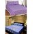 Akash Ganga PurpleBlue 2 Cotton Double bedsheets (KK COMBO 1)