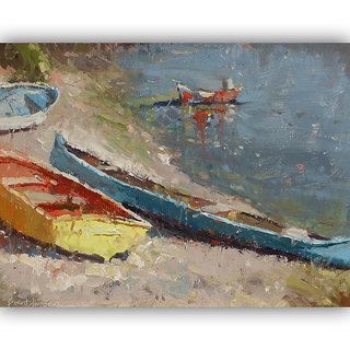 Vitalwalls Landscape Painting Canvas Art Print (Landscape-234-45cm)