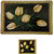 E-Retailer Stylish Brown Flowers Design Table Mates (set of 6 Pcs.)