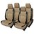 Hi Art Beige/Black Complete Set Leatherite Seat covers Nissan Micra Active