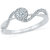 Radiant Bays Deluxe Engagement Band Ring in 14k White Gold (Diamond Quality VS-GH)