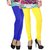 Stylobby Blue And Yellow Kids Legging Pack Of 2