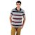 Mudo Grey Stripes Regular Men'S Casual Half Sleeve Polo T-Shirt With Cotton Blended With Collar Neck -2101B