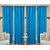 Shiv Shankar Handloom Crush Aqua Door Curtain (Set of 4)
