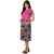 MomToBe Maternity / Pregnancy Gown / Dress Pink Multi Print