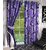 Purple,White Polyester Door Stitch Curtain Feet (Combo Of 2)