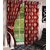 K Decor Polyester Multicolor Waves Door Curtain(Set Of 2)