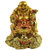 Divya Golden Laughing Buddha On Feng Shui Money Frog