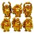 Set of 6 Metal Laughing Budha in 6 Different Positions