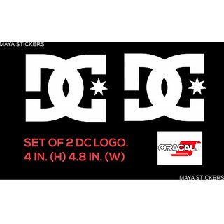 DC logo sticker / decal for Yamaha Fz and other bikes
