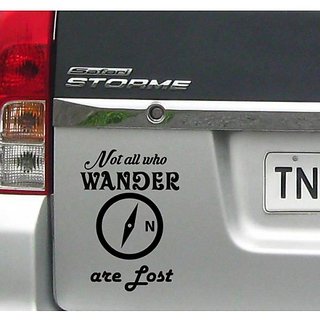Large 7 inch not all who wander are lost sticker / decal for cars