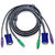 Tech Gear kvm VGA Male/Female ps2 Male/Male cable 1.5M