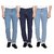 PCL Marketing Pack of 3 Men's Multicolor Slim Fit Jeans