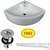Belmonte Wall Hung / Table Top Wash Basin Delta 16 Inch x 16 Inch - White