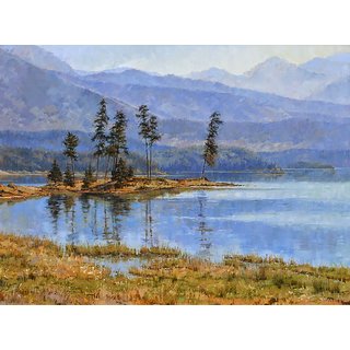 Vitalwalls Landscape Canvas Art Print On Pure Wooden Framelandscape-531-F-45Cm)