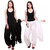 Pistaa combo of womens Black and White Readymade full patiala salwar dupatta set