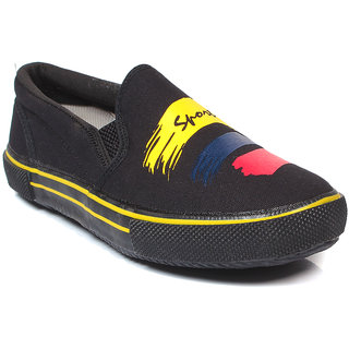 Rexona Mens Canvas Casual Shoes Kck 015 Black