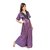 Fashion Zilla Purple Satin Nighty -2 Pcs. Set