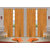 Shiv Shankar Handloom Crush Golden Long Door Curtain (Set of 4)