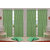 Shiv Shankar Handloom Crush Green Pista Long Door Curtain (Set of 4)