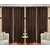 Shiv Shankar Handloom Crush Brown Long Door Curtain (Set of 4)