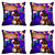 meSleep Blue Merry Christmas Cushion Cover 16x16
