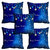 meSleep Blue Merry Christmas Cushion Cover 16x16