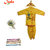 Indo Yellow Cotton Krishna Dress Set With Crown Peacock Feather  Flute